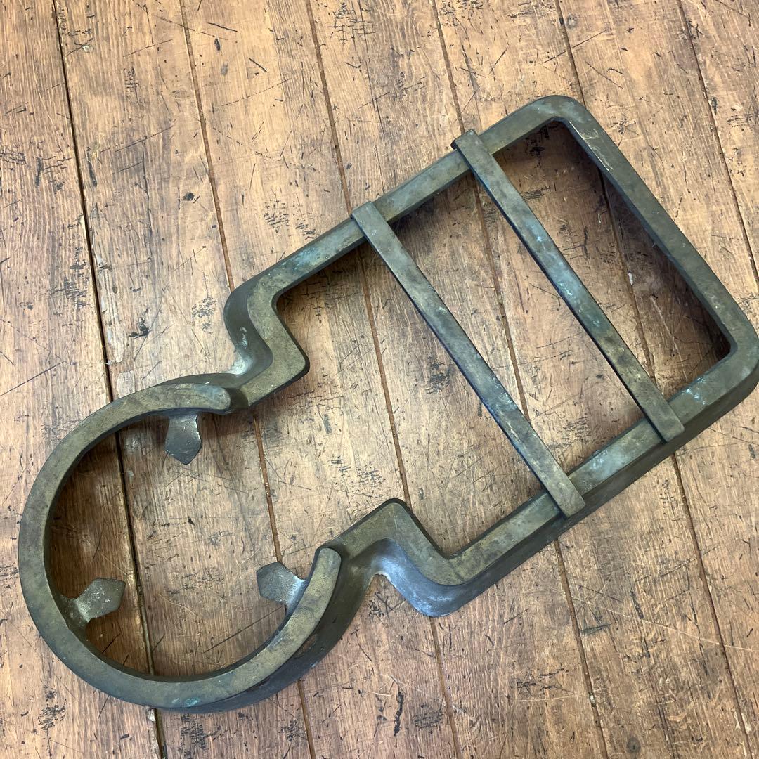 昭和レトロ 古道具 吉原五徳 五徳 真鍮 火鉢 囲炉裏 金属工芸 古民具