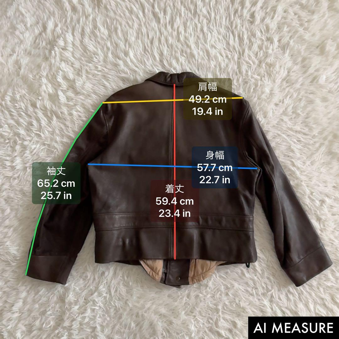最高級✨ジョルジオアルマーニ レザージャケット 本革 メンズ 48サイズ