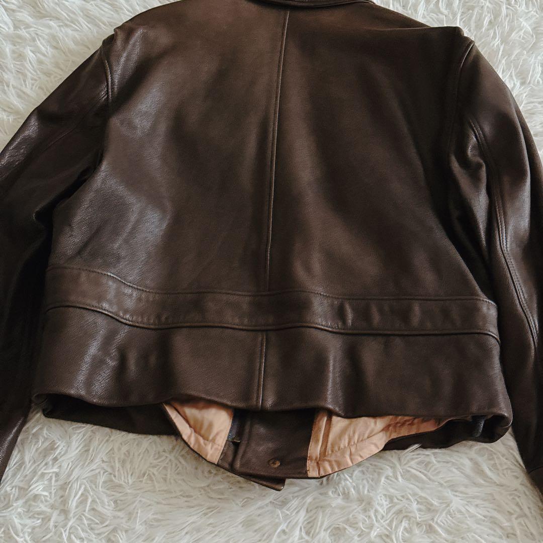 最高級✨ジョルジオアルマーニ レザージャケット 本革 メンズ 48サイズ