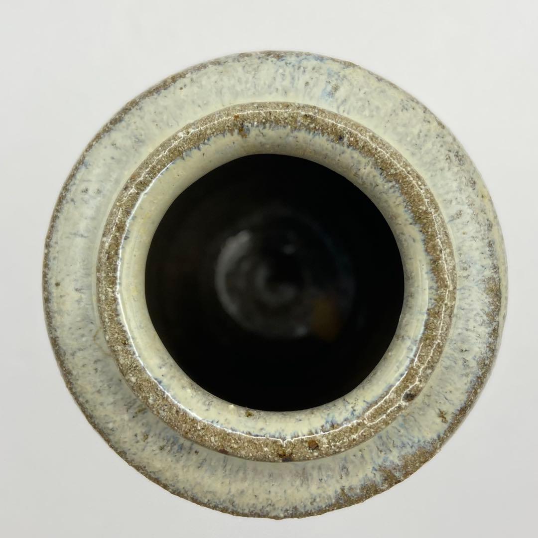 肩衝茶入 唐津焼　峰松義人　共箱入　仕覆:伊藤間道　茶道具　濃茶器　伝統工芸品