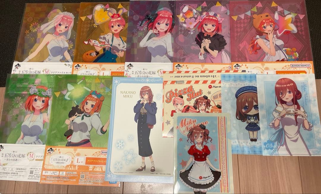 【バラ売り可能】中野三玖クリアファイルセット