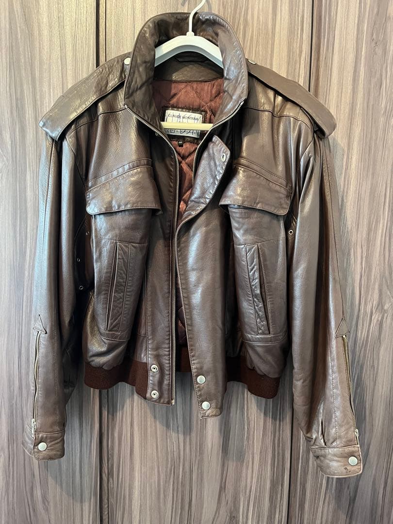 CLAUDE MONTANA レザージャケット