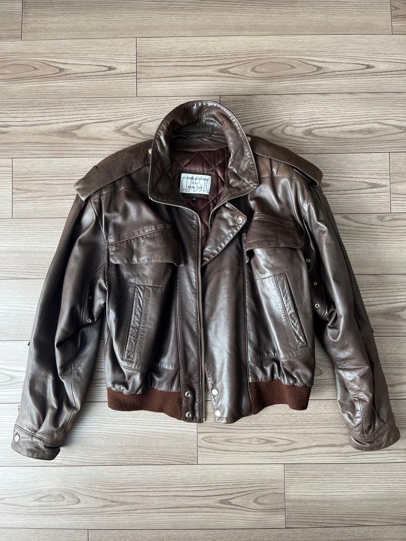 CLAUDE MONTANA レザージャケット