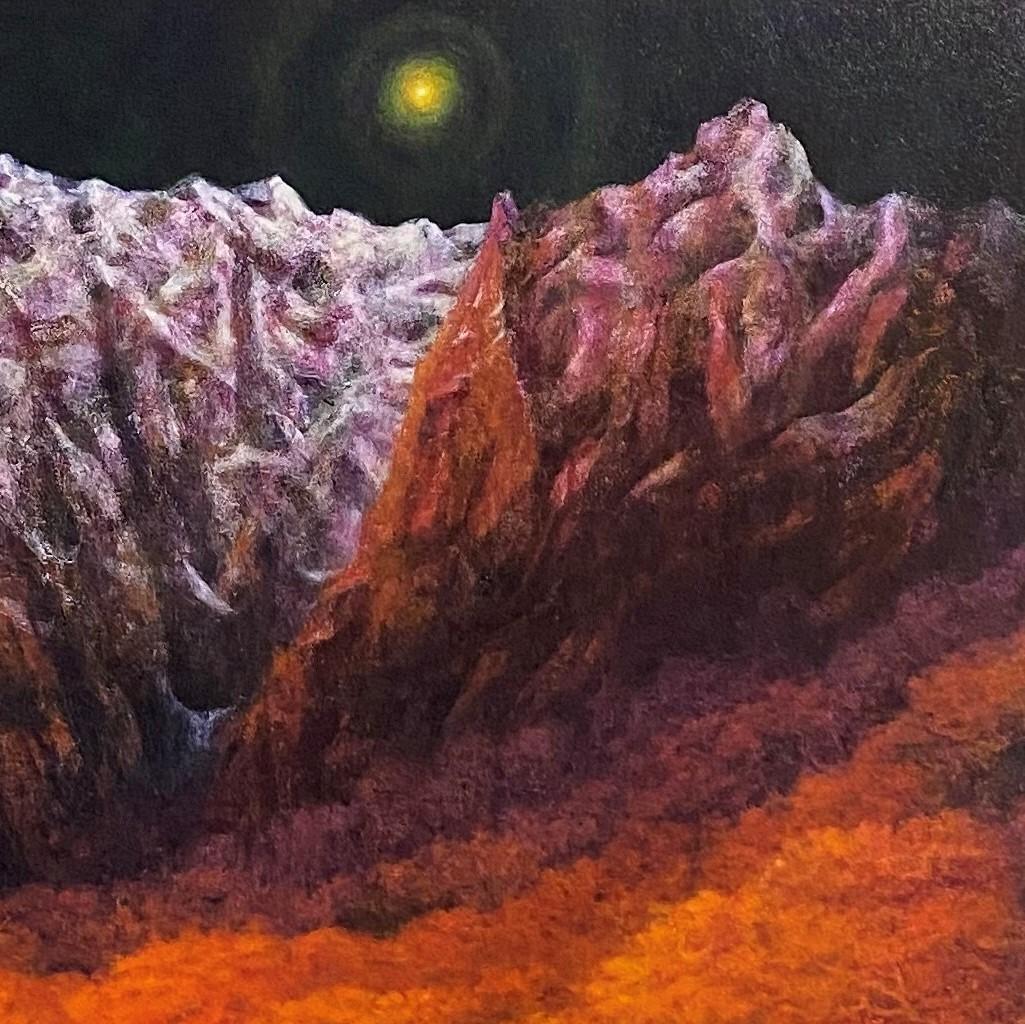 奥田元宋、【新雪一ノ倉】、希少な額装用画集より、新品額装付