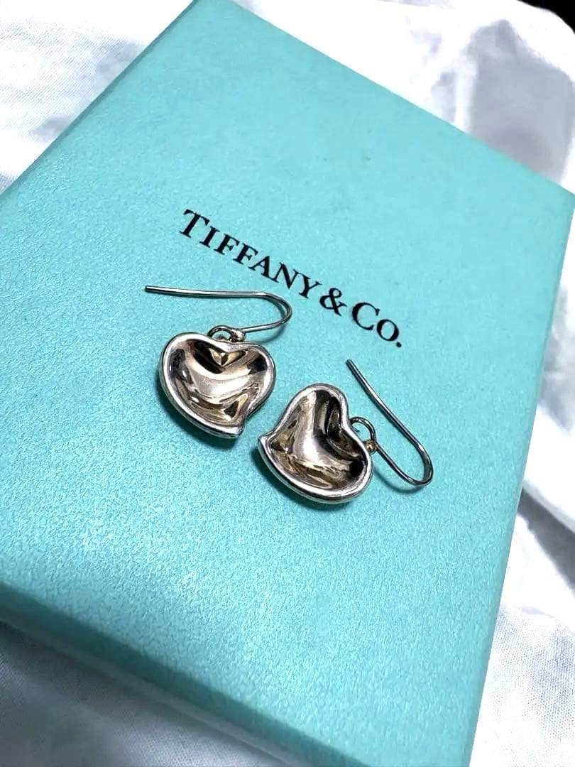 希少品☆TIFFANY&co. カーブドハート ピアス　シルバー925