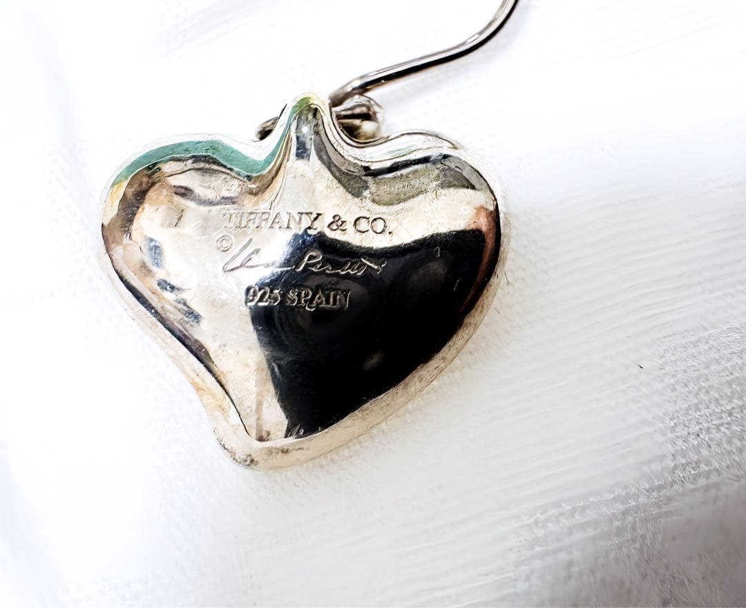 希少品☆TIFFANY&co. カーブドハート ピアス　シルバー925