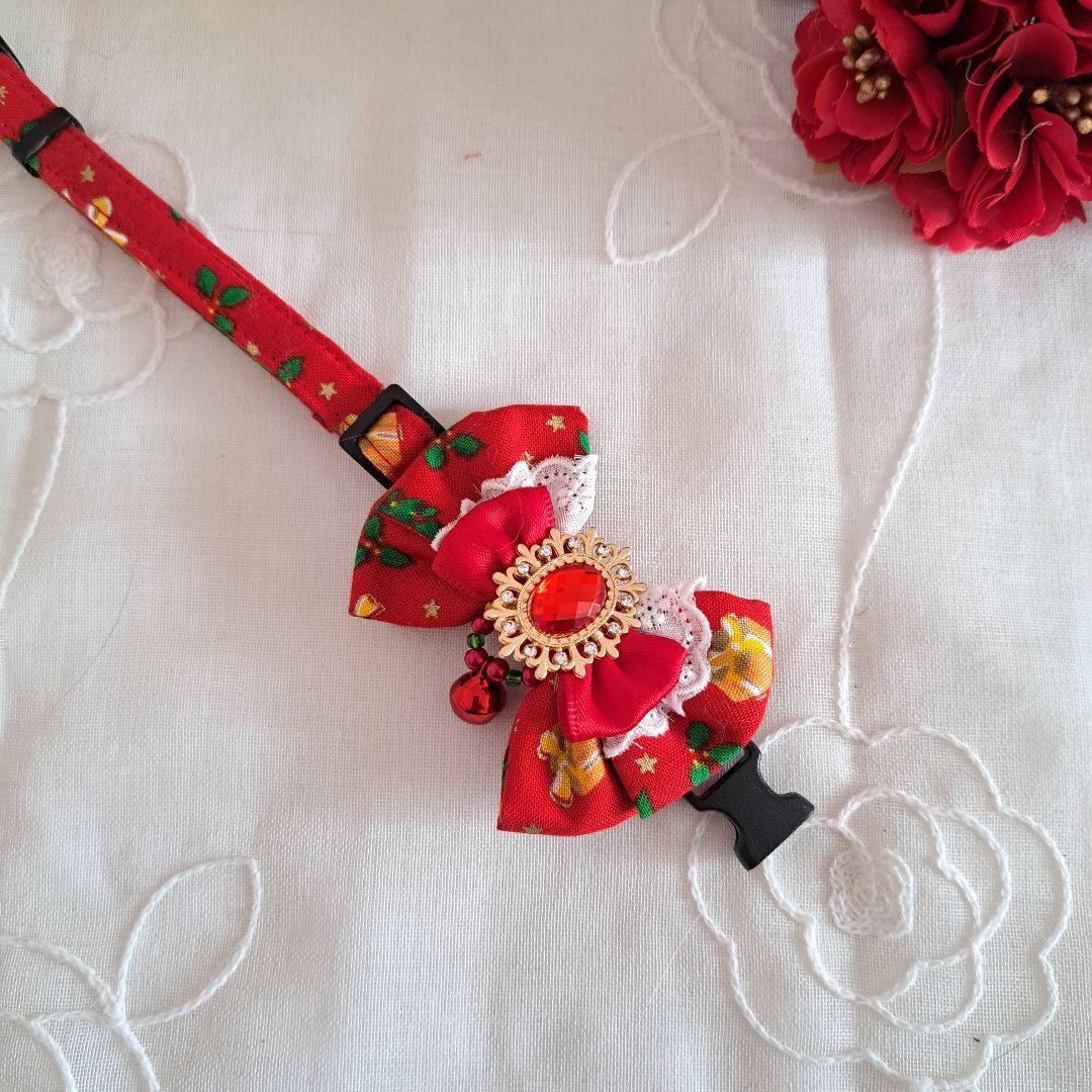 クリスマスシリーズ(赤プレゼントBox)わんちゃん猫ちゃん用首輪