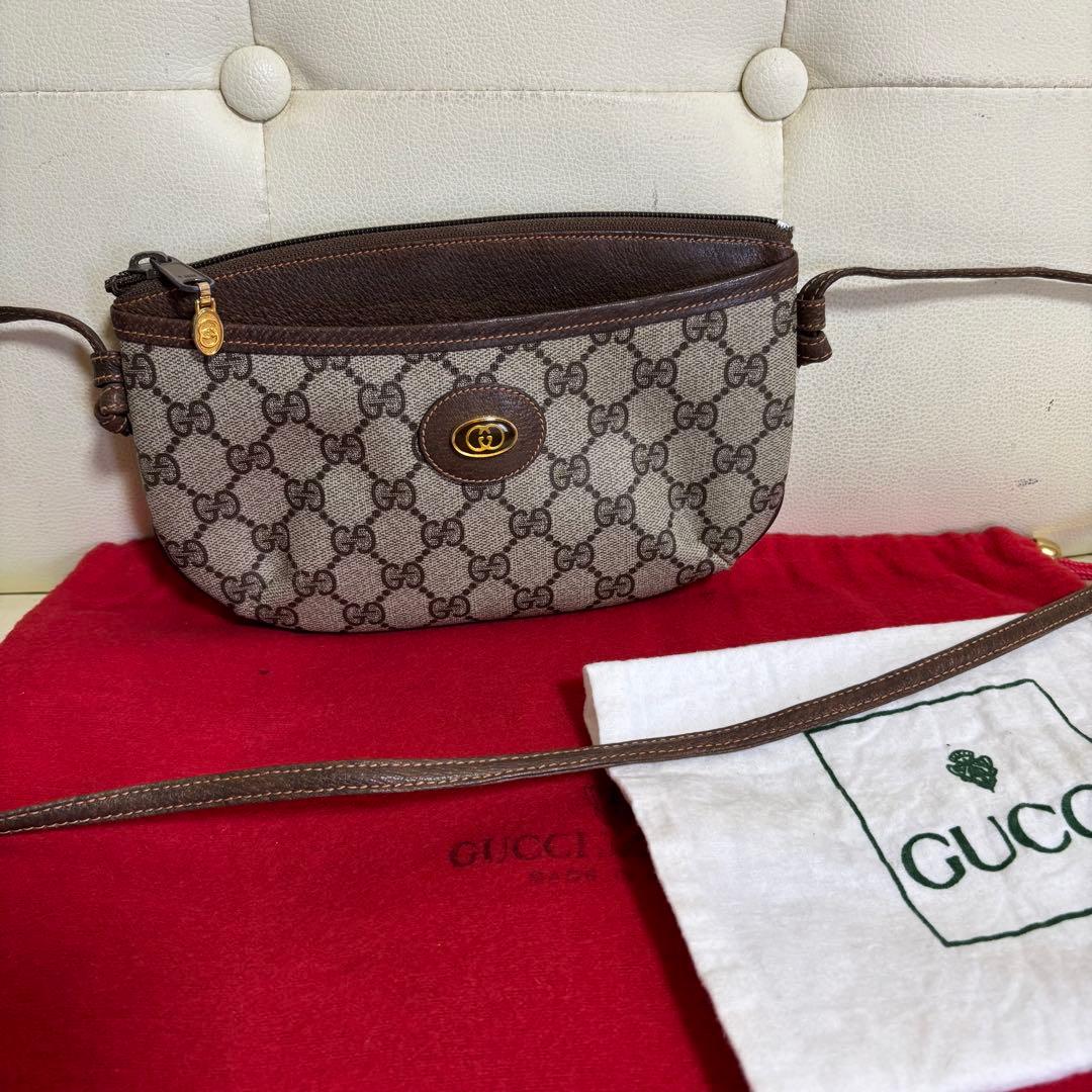 極　美品　付属品あり　GUCCI オールド　グッチ　ミニ　ショルダー　バッグ