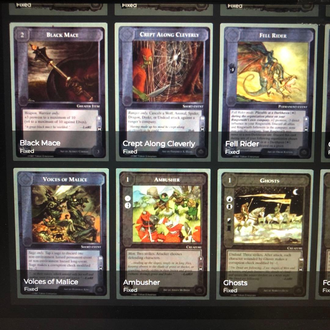 ミドルアース　カード　チャレンジデッキH ccg 指輪物語　希少