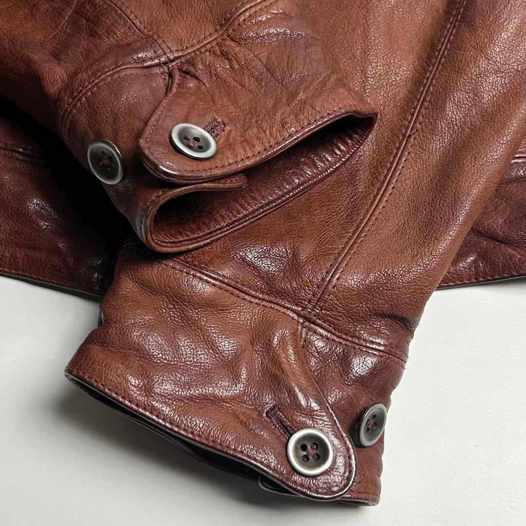 00s【美品】バナナリパブリック/レザージャケット/ライダース/OLD GAP