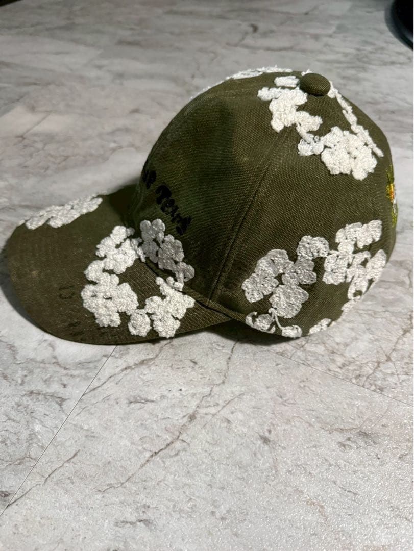 ひ*ゅ様 READYMADE DENIM TEARS 花柄刺繍キャップ