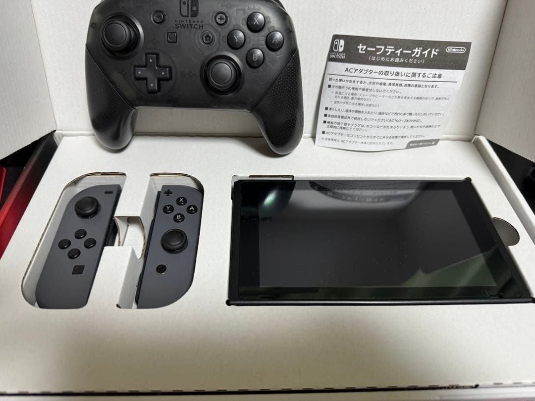Nintendo Switch 本体 グレー Joy-Con プロコントローラー