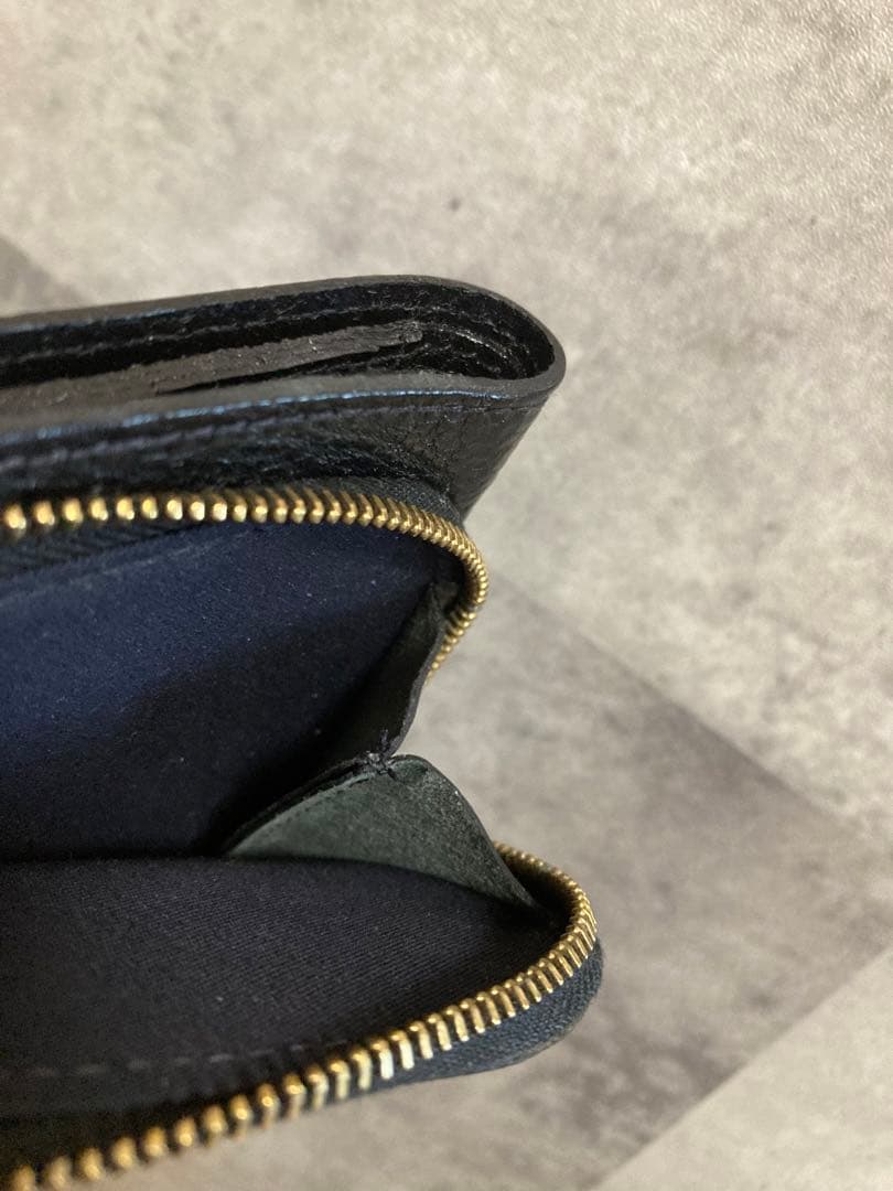 新品　イルビゾンテ　折りたたみ　財布　ブラック　ラウンドファスナー　ミニ