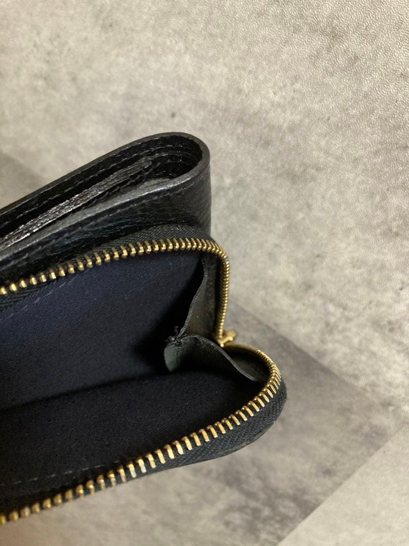 新品　イルビゾンテ　折りたたみ　財布　ブラック　ラウンドファスナー　ミニ