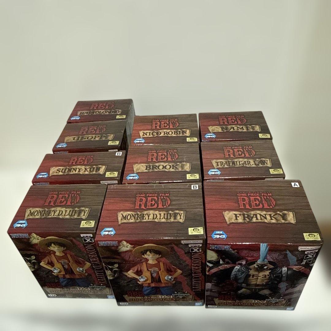 ワンピース DXF FILMREDフィギュアセット 全10体