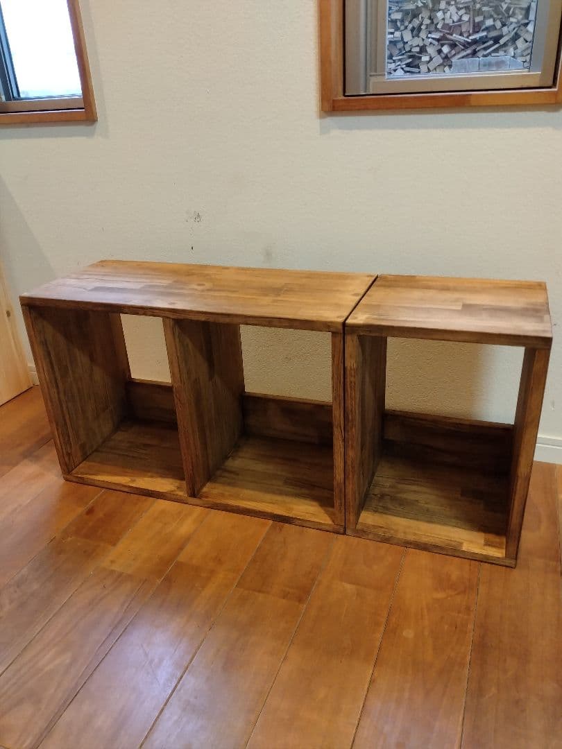 木製　ハンドメイド　水槽台　アクアラック　金魚　ベンチ　テレビ台　シェルフ