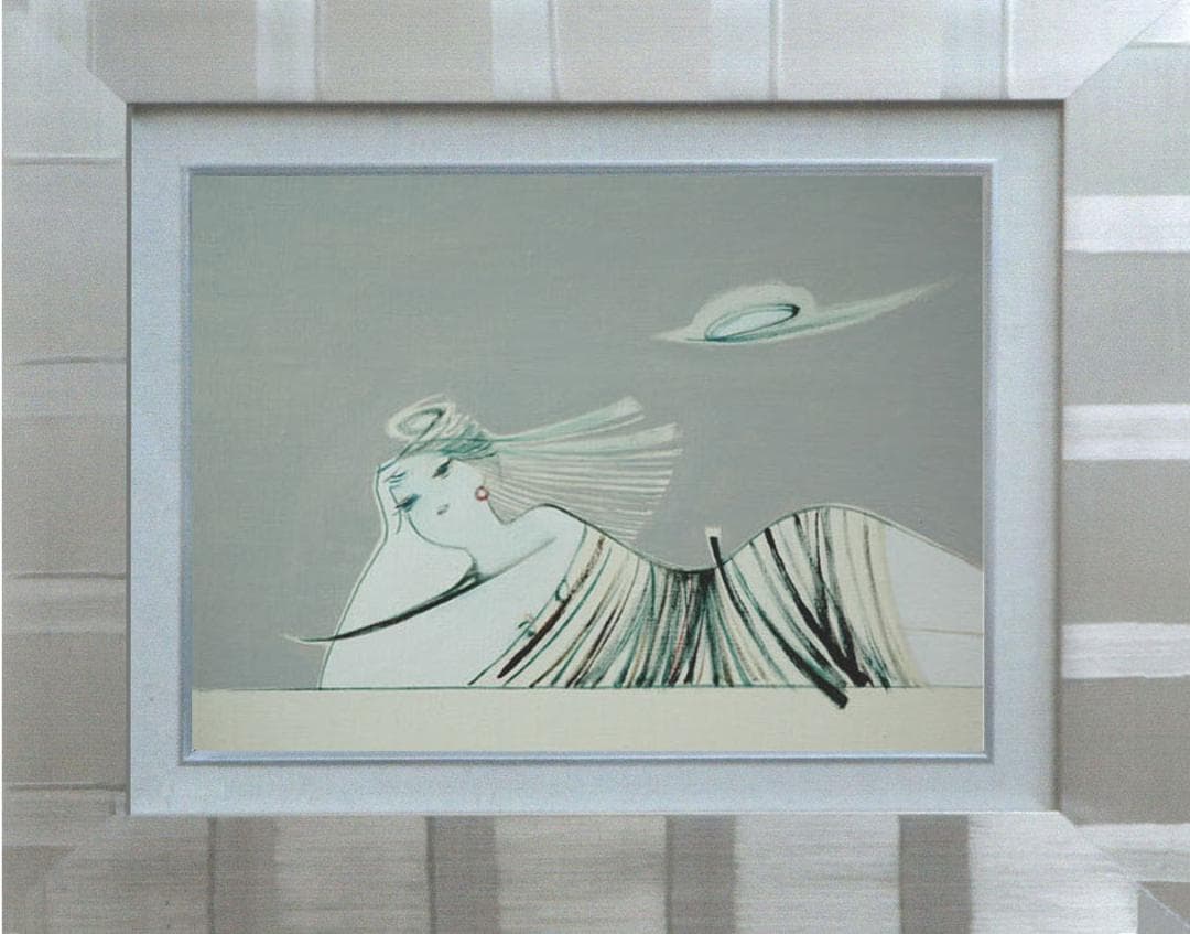 油絵 菅家令子 絵 絵画 インテリア F4-080515 人物 女性像