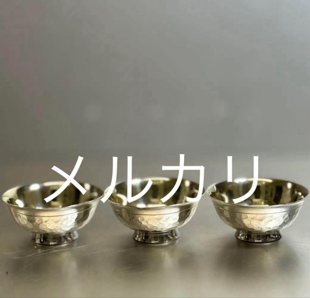 銀座和光 WAKO 純銀 sterlingsilver 猪口 杯 箱有　茶托