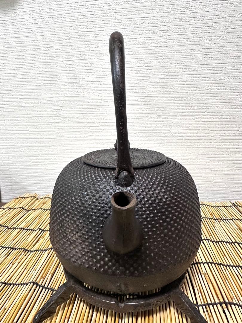 未使用品　南部照光堂名人心斎造　１３型　棗型アラレ　きなこ様　売約済み