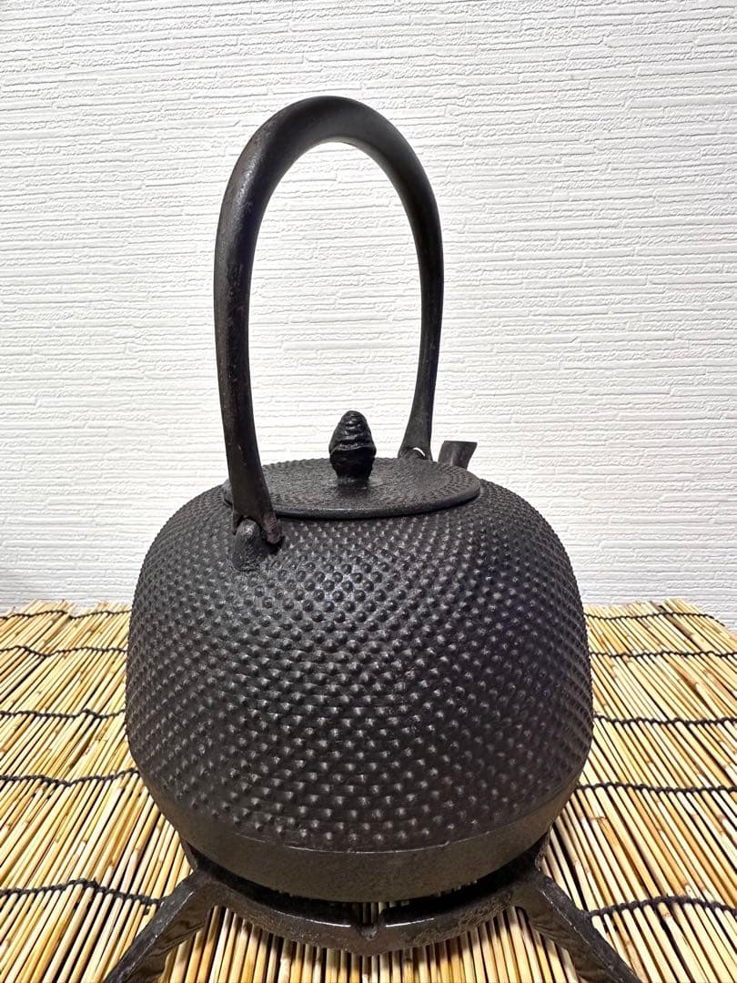 未使用品　南部照光堂名人心斎造　１３型　棗型アラレ　きなこ様　売約済み