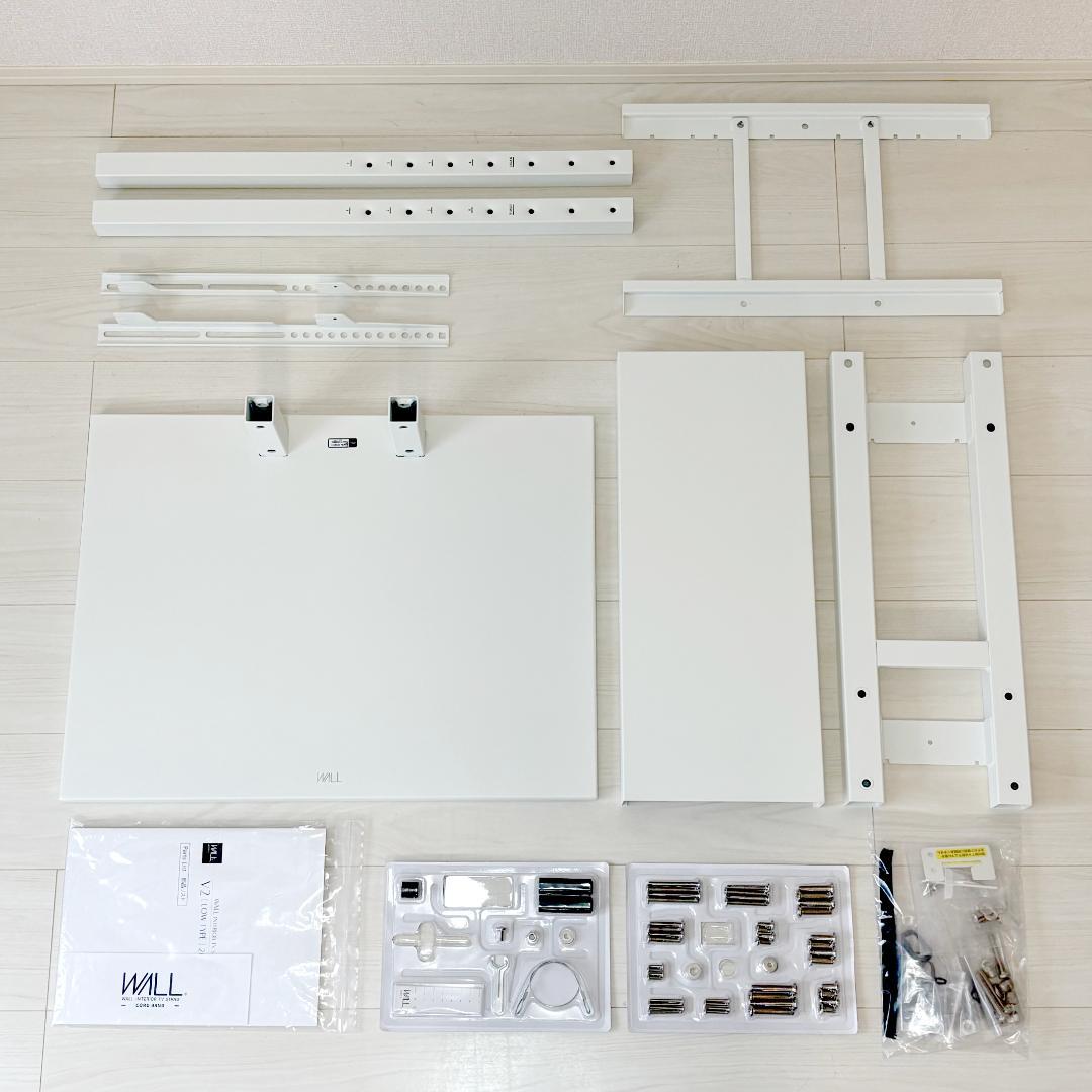 【完品】WALL V2E ロータイプ テレビスタンド ホワイト EQUALS