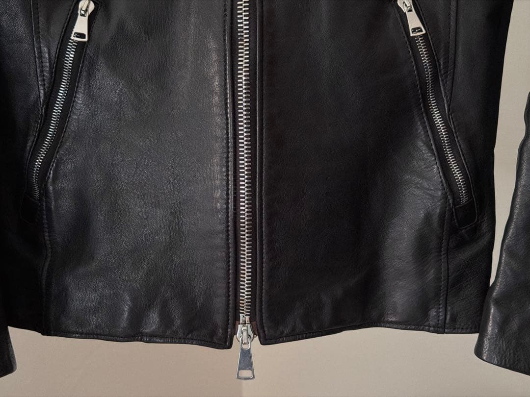 Wjk レザー シングルライダースジャケット