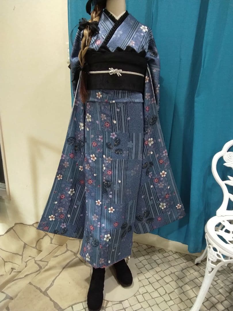 振袖フルセット、正絹鈴乃屋振袖、重ね衿、帯揚げ帯締め、西陣袋帯、襦袢、ガード加工