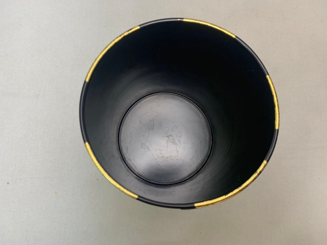 美品 茶道具 木製 葉蓋水指 玄々斎好写 箔散らし 曲物