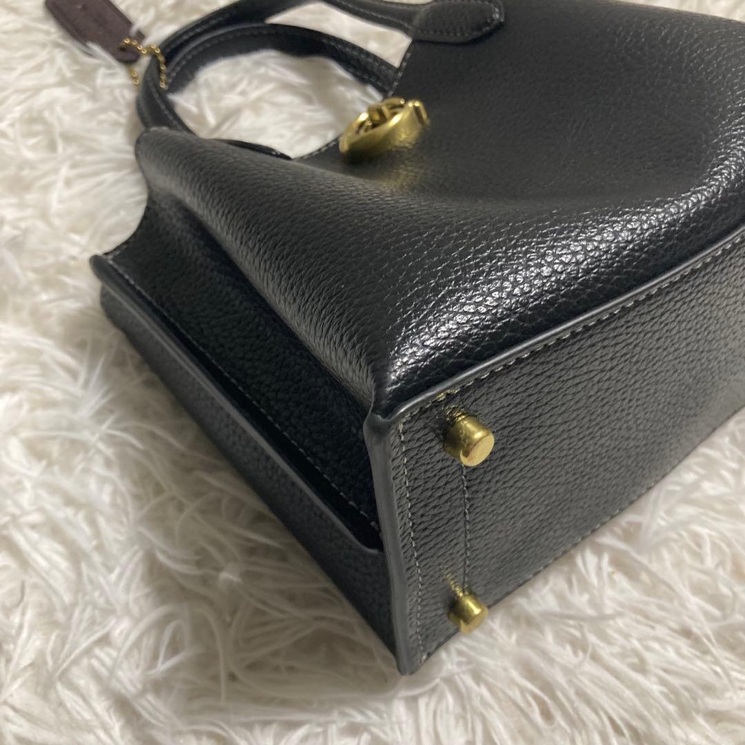 未使用級　現行　コーチ　ショルダーバッグ　ウィロウ トート バッグ 18　黒