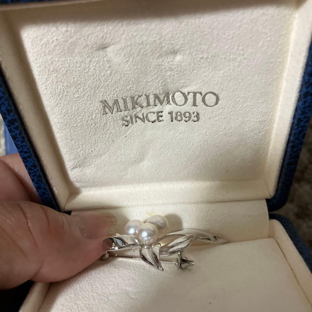 MIKIMOTO パールブローチ シルバー