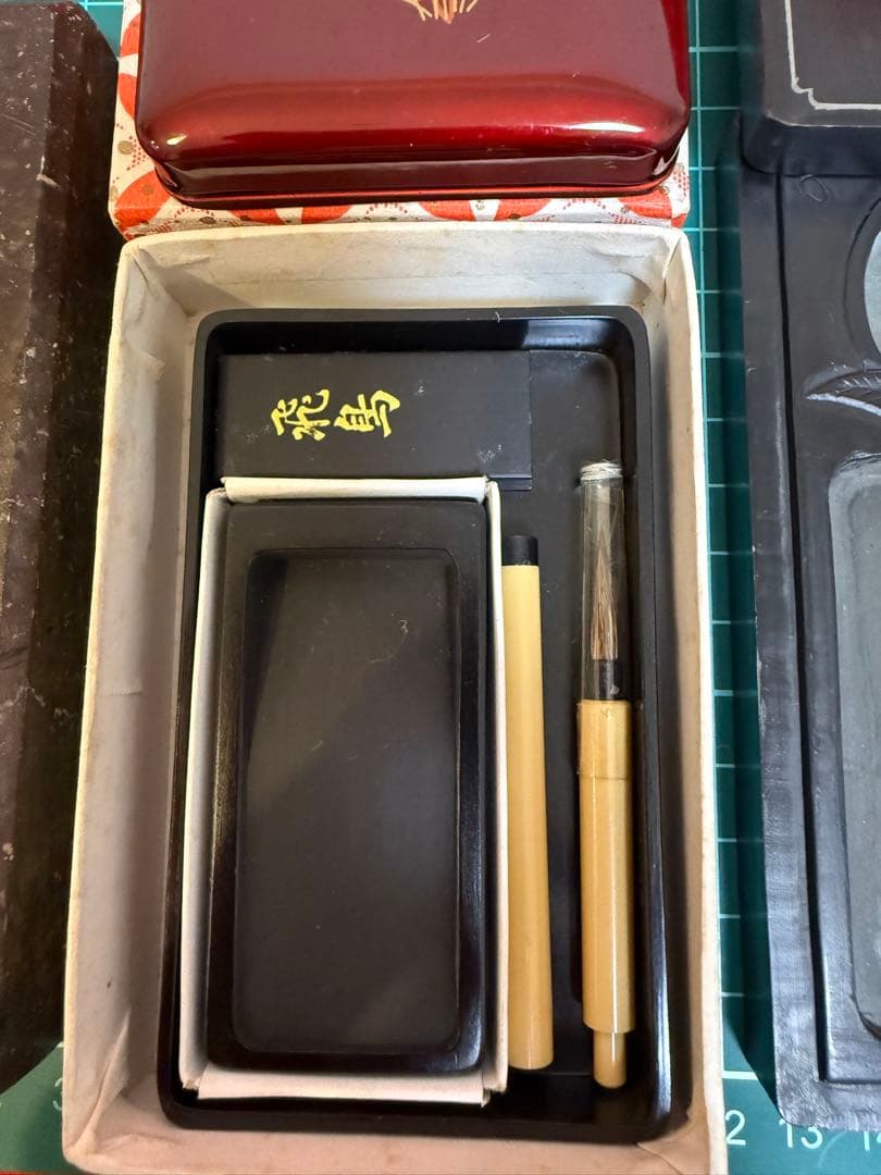 ミニ硯 ★☆ 雄勝硯 寺山寒 中国工芸品 豆 文鎮 書道 まとめて