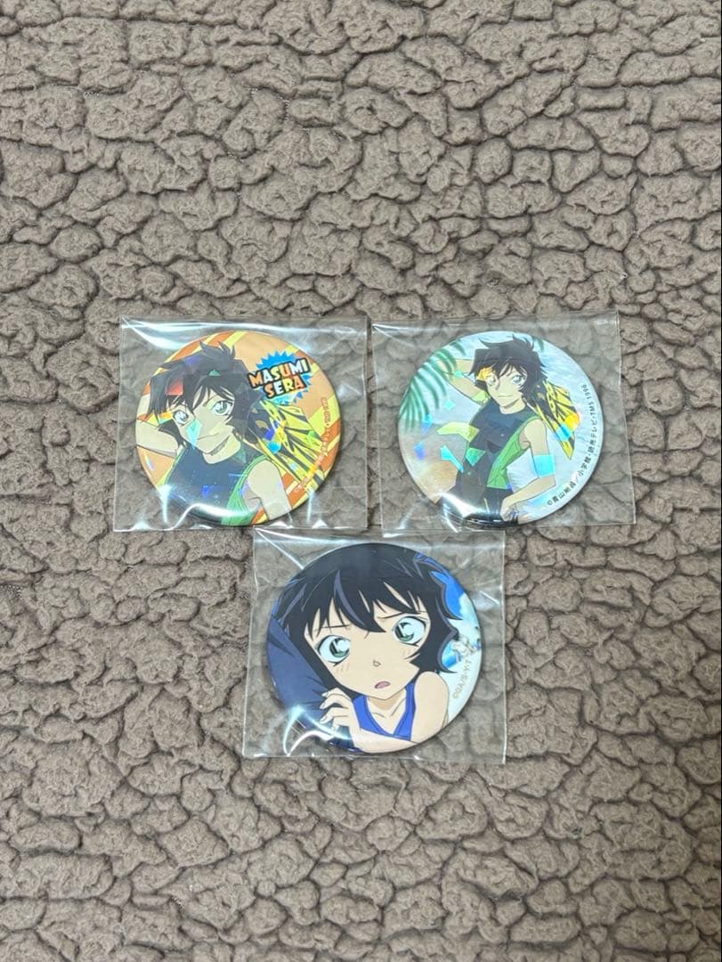 【希少品】名探偵コナン 世良真純 トレジャー缶バッジ 金メタル缶バッジ