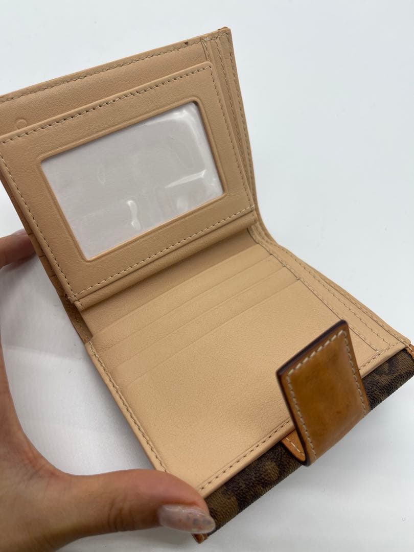 Dior 二つ折り財布 ブラウン ベージュ