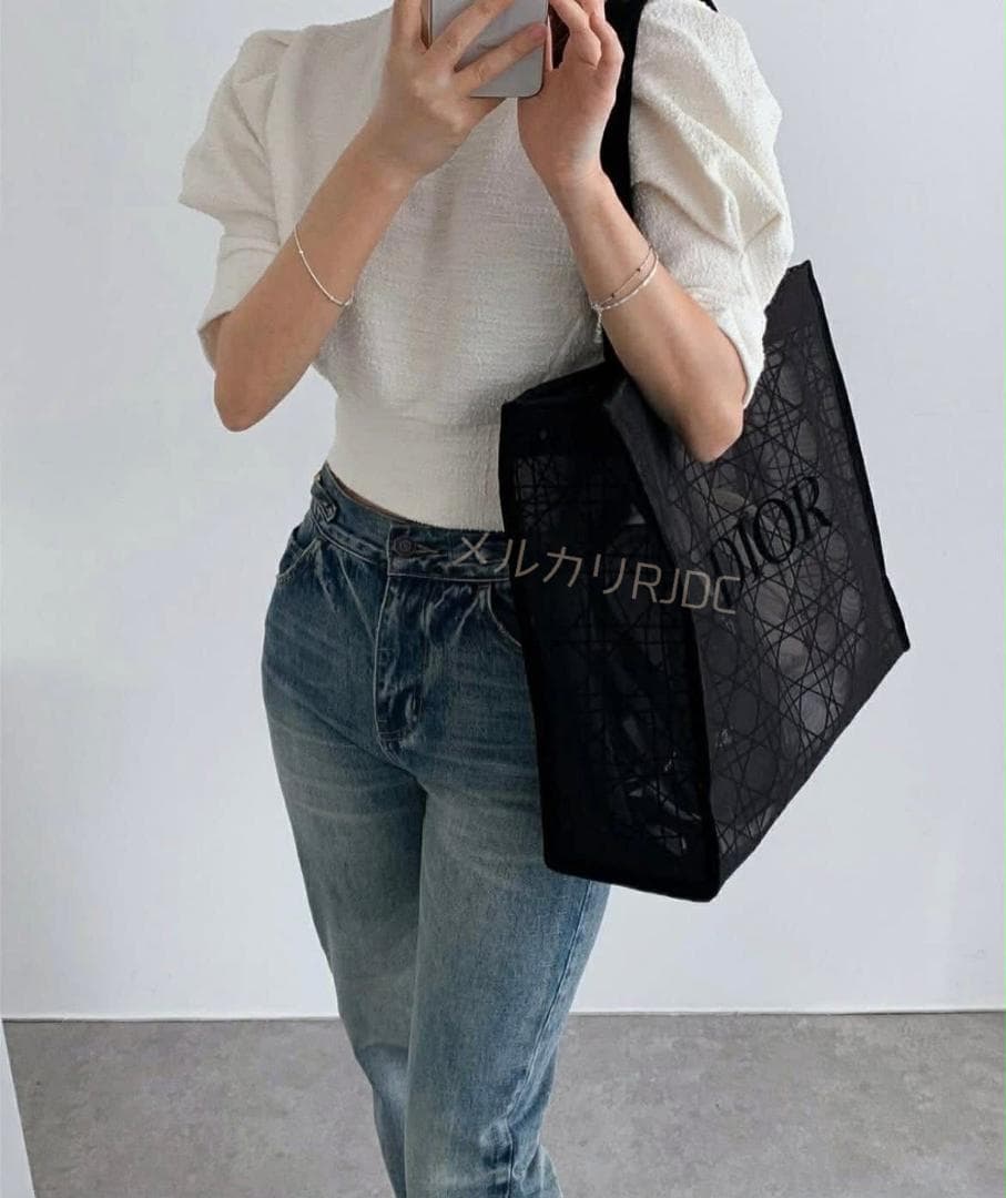 【新品未使用】2025ディオール VIP限定 レア ブラックレース トートバッグ