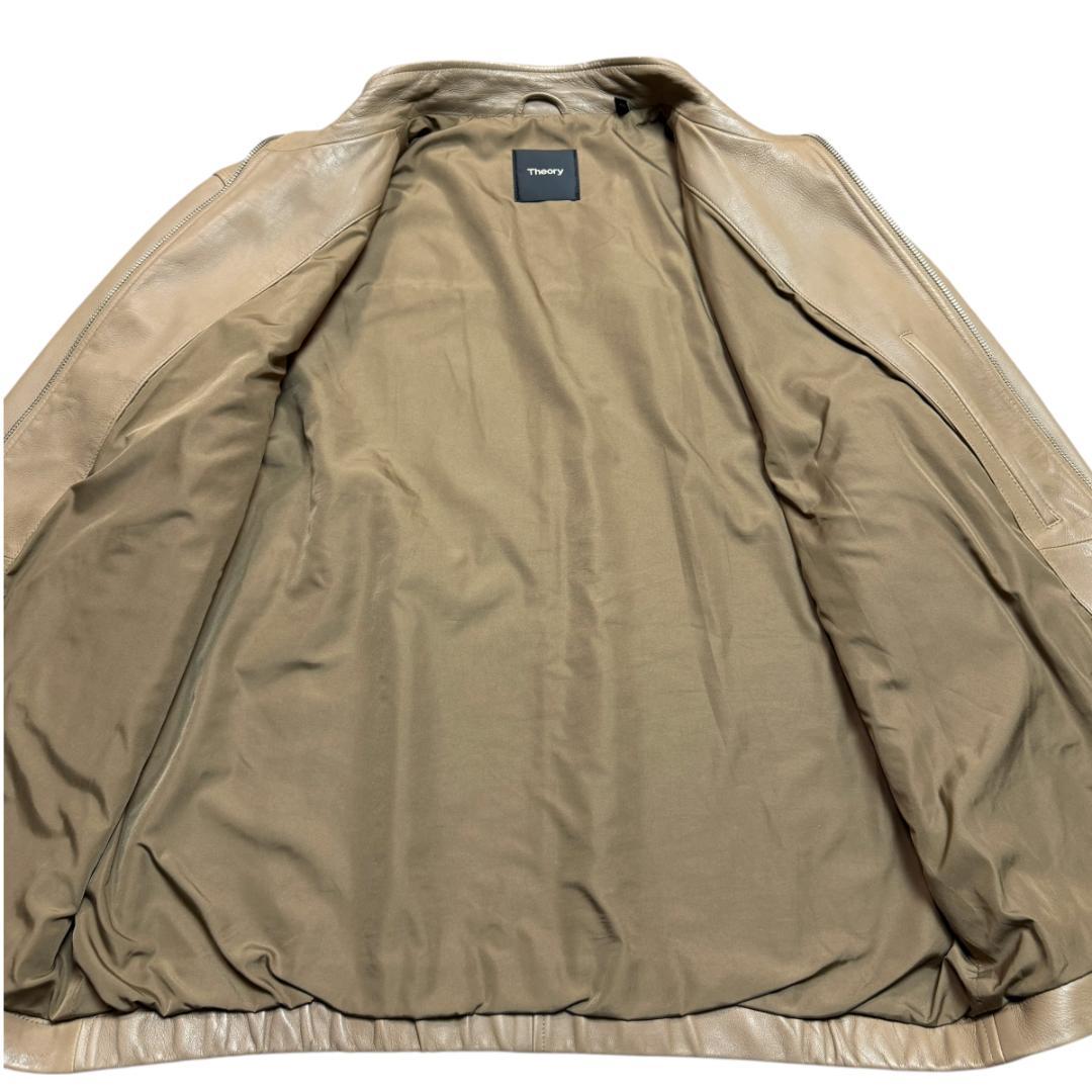 3683 Theory レザージャケット ラムレザー 羊革 XL ベージュ