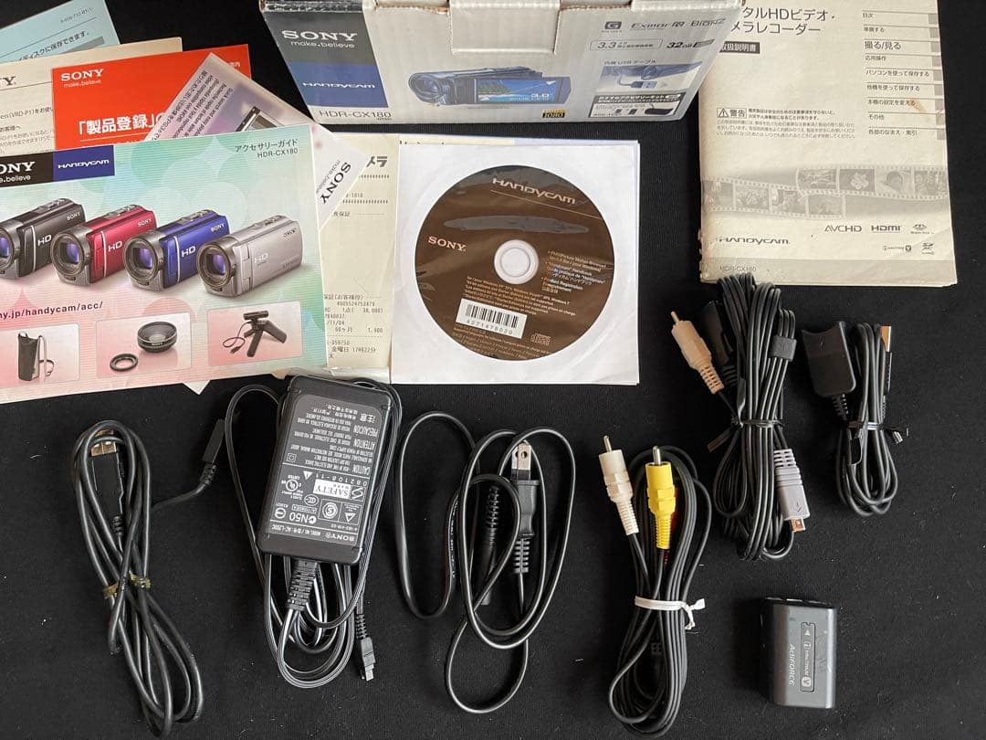 【美品】SONY HDR-CX180 ビデオカメラ 本体 ブラック