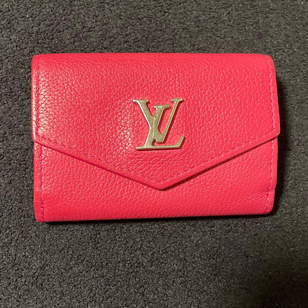 ち*★様 LV ルイヴィトン ピンク 三つ折り財布 コンパクト ミニ財布 可愛い
