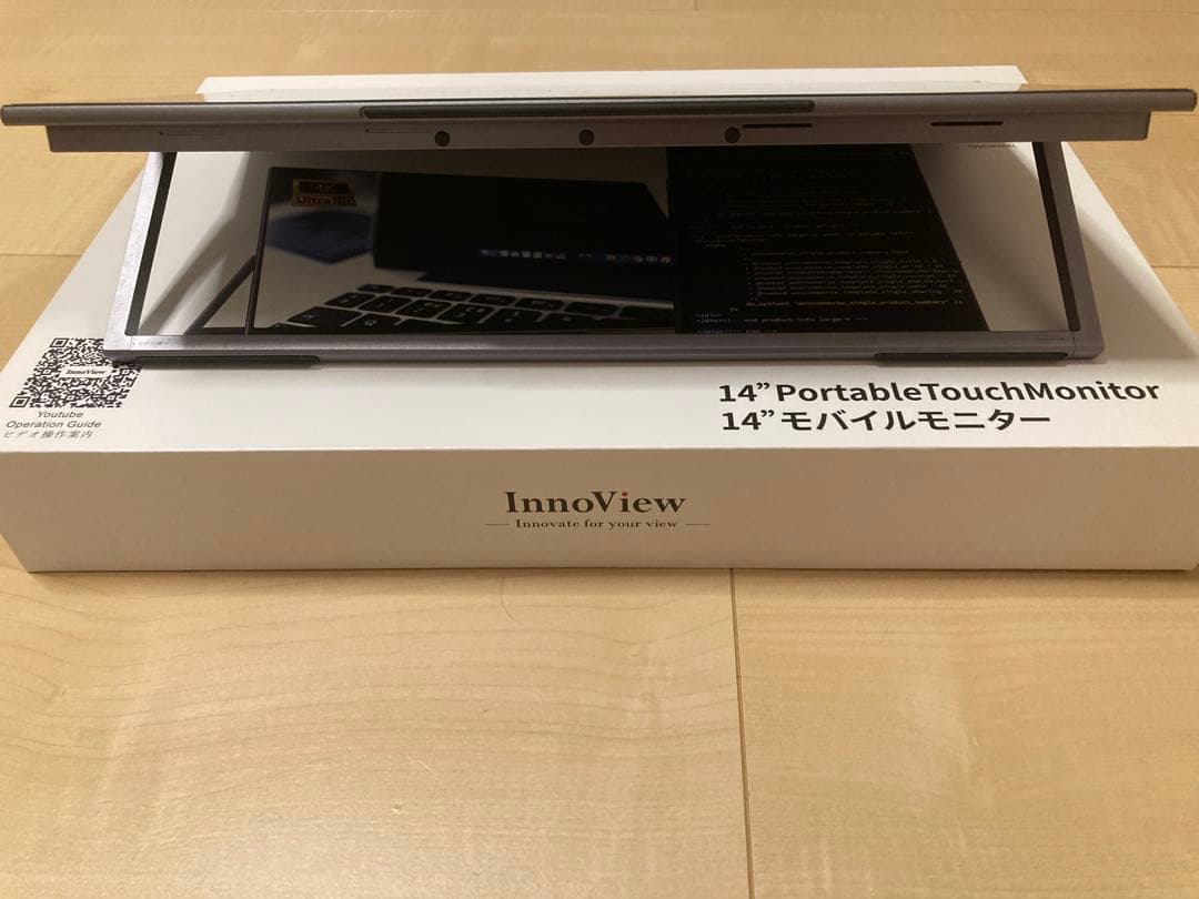 Innoview 4Kモバイルモニター 14インチ タッチパネルINVPM204