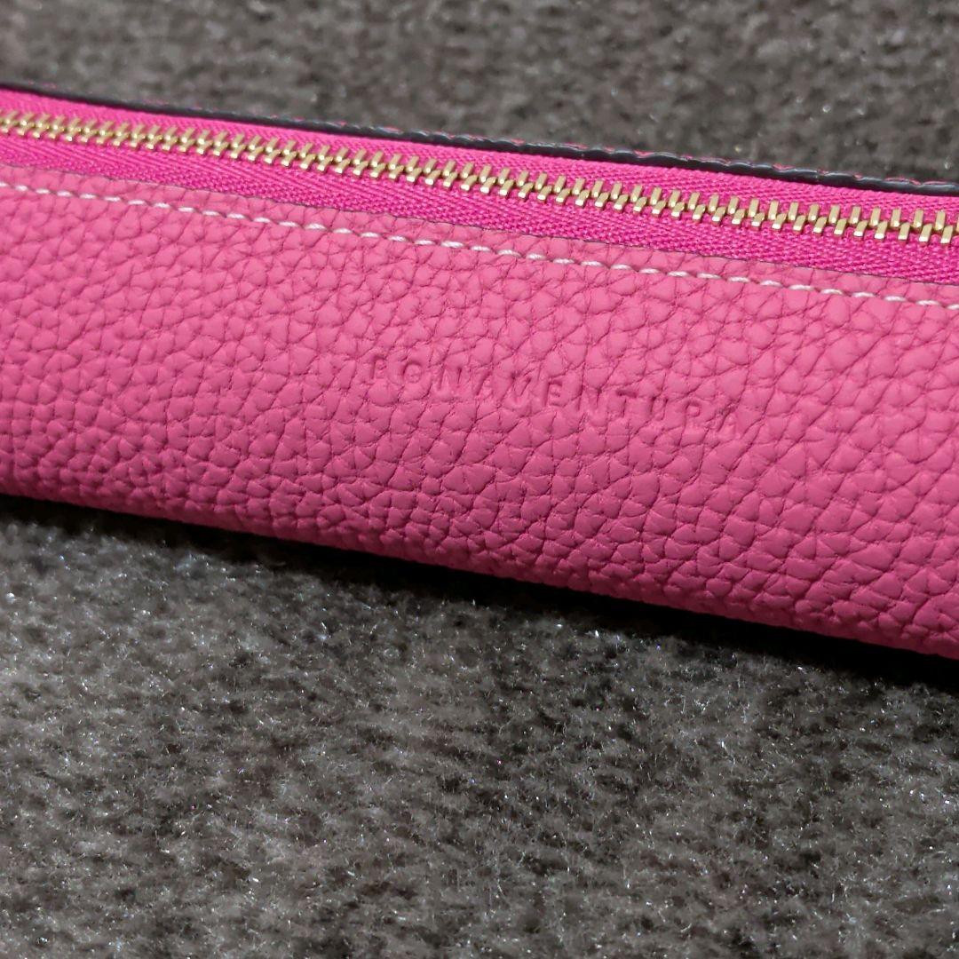未使用級✨️　BONAVENTURA　 アザレピンク　レザーペンケース