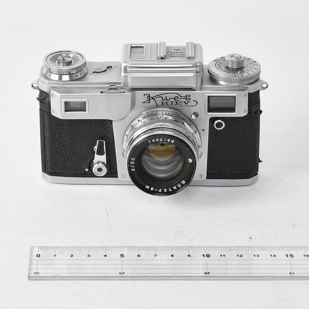 レンジファインダー フィルムカメラ キエフ4 ジュピター50mm付属【良品】