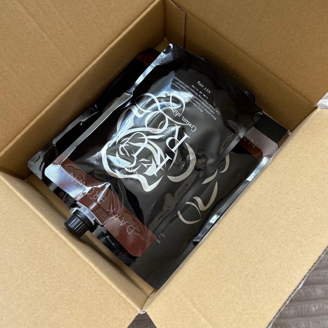 3個 バランローズ KURO クロ クリームシャンプー 400ｇ ダークブラウン