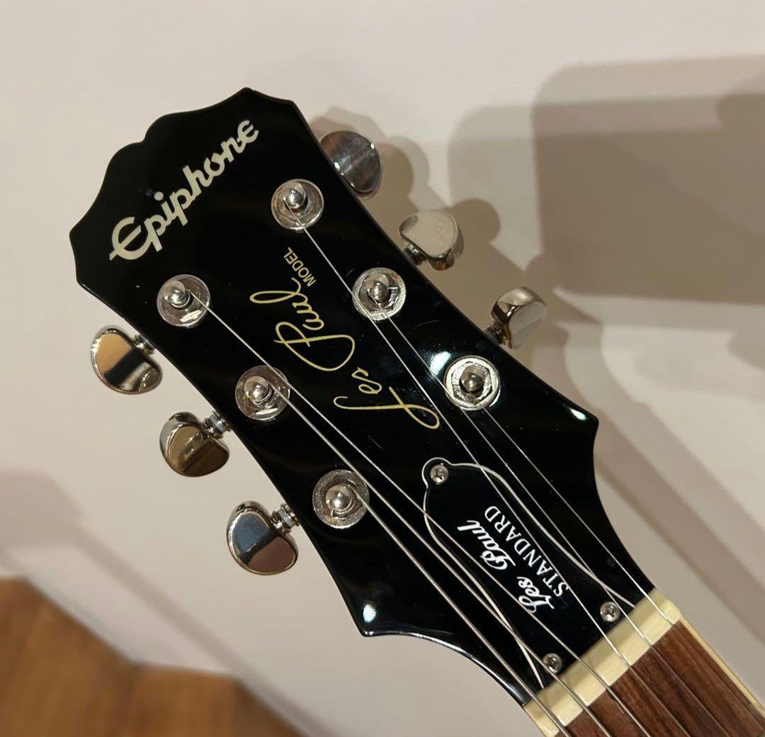 epiphoneレスポールスタンダード　ゴールドトップ　補修品 ハードケース付き