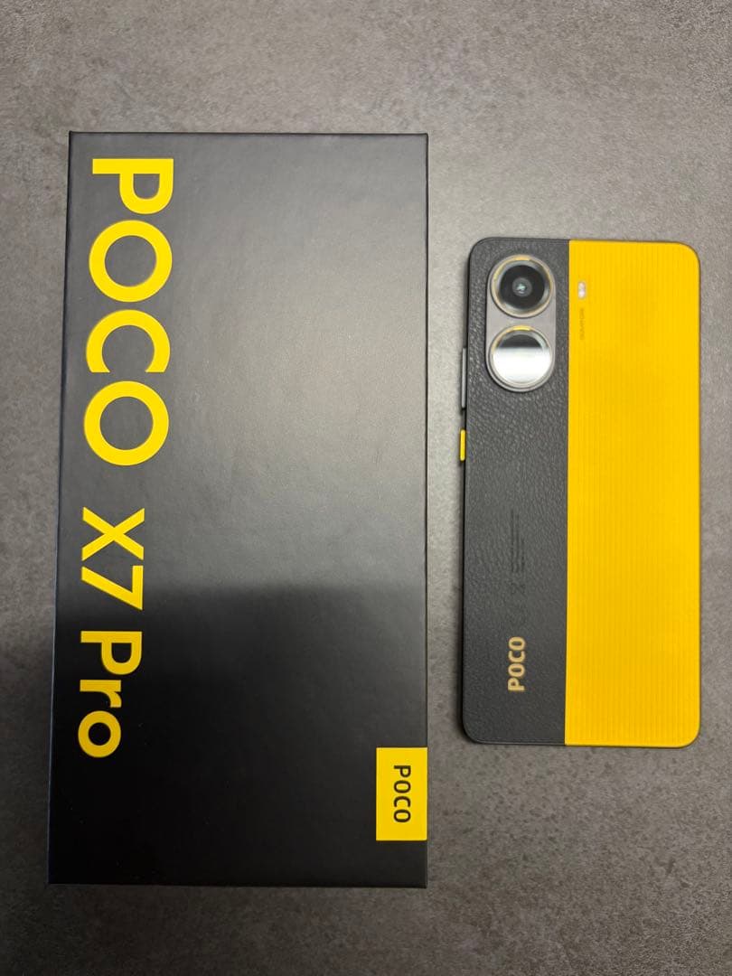 あかPOCO X7 Pro イエロー/ブラック 256GB 本体