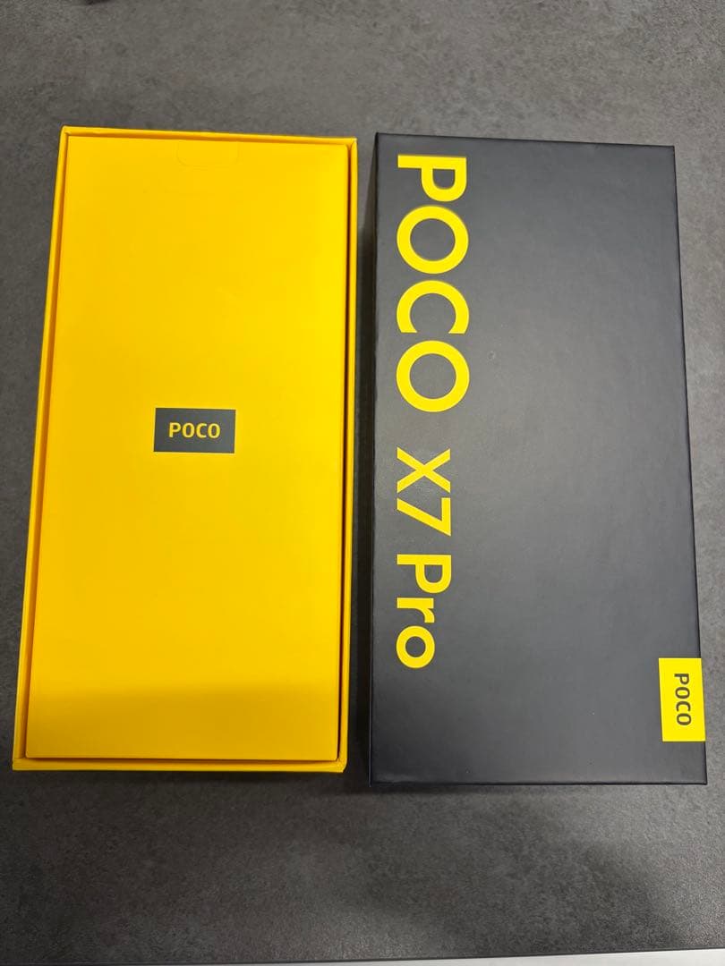 あかPOCO X7 Pro イエロー/ブラック 256GB 本体