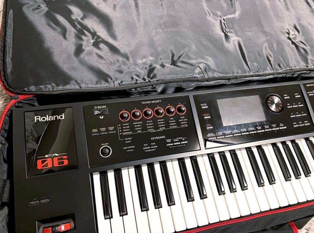 美品※動作不良有 Roland FA-06 61鍵盤 シンセサイザー 一式まとめ