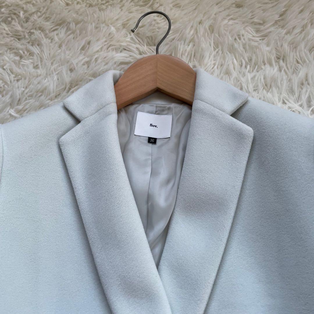 Sov. ダブルスタンダードクロージングフリースボンディングコート　ミント