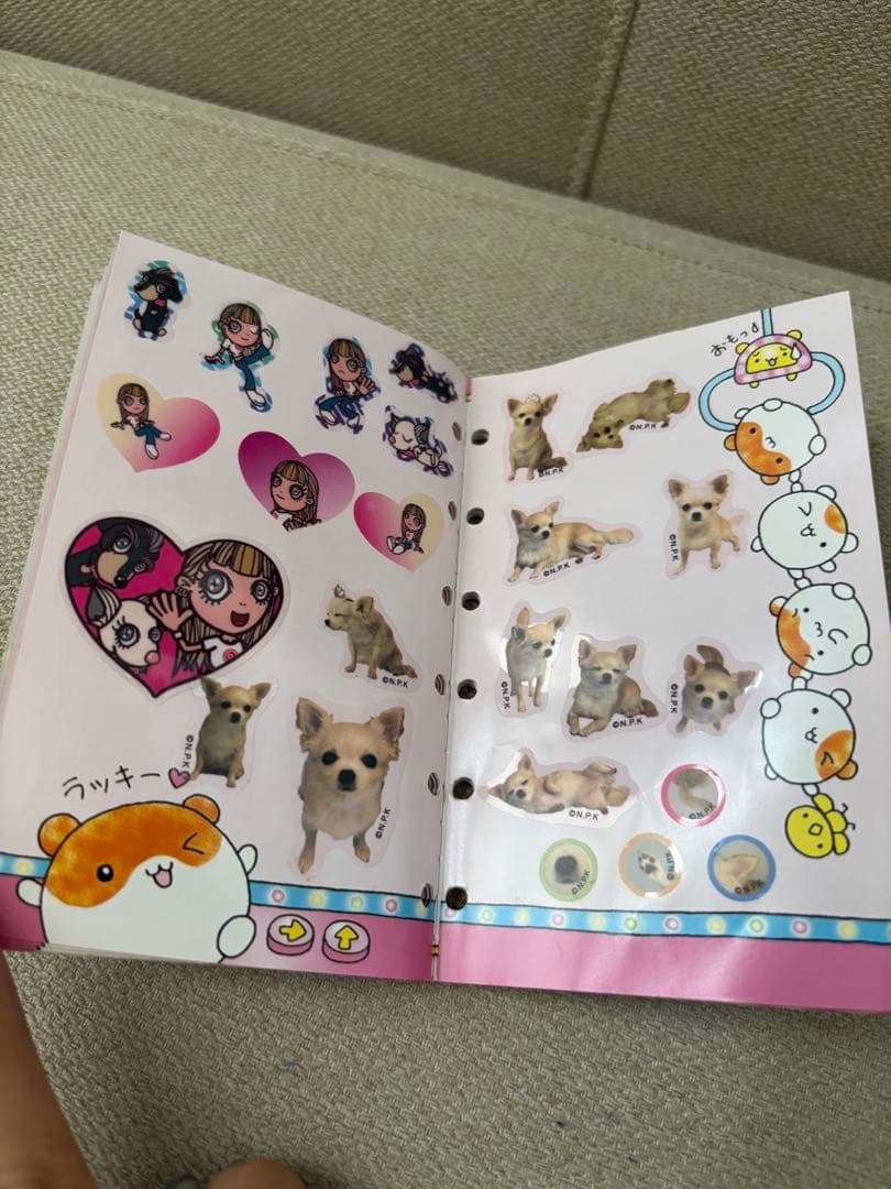 平成レトロ　シールブック　シール帳　ハムスター　当時品