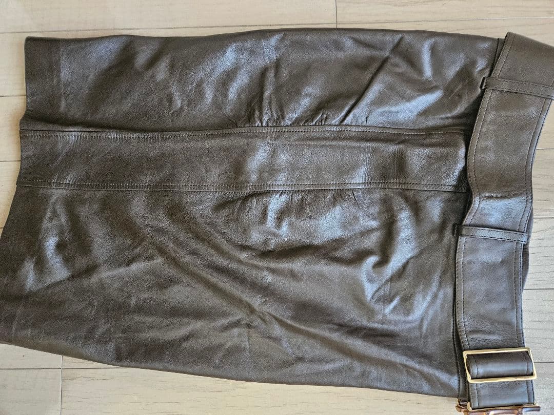 GUCCIレザースカート