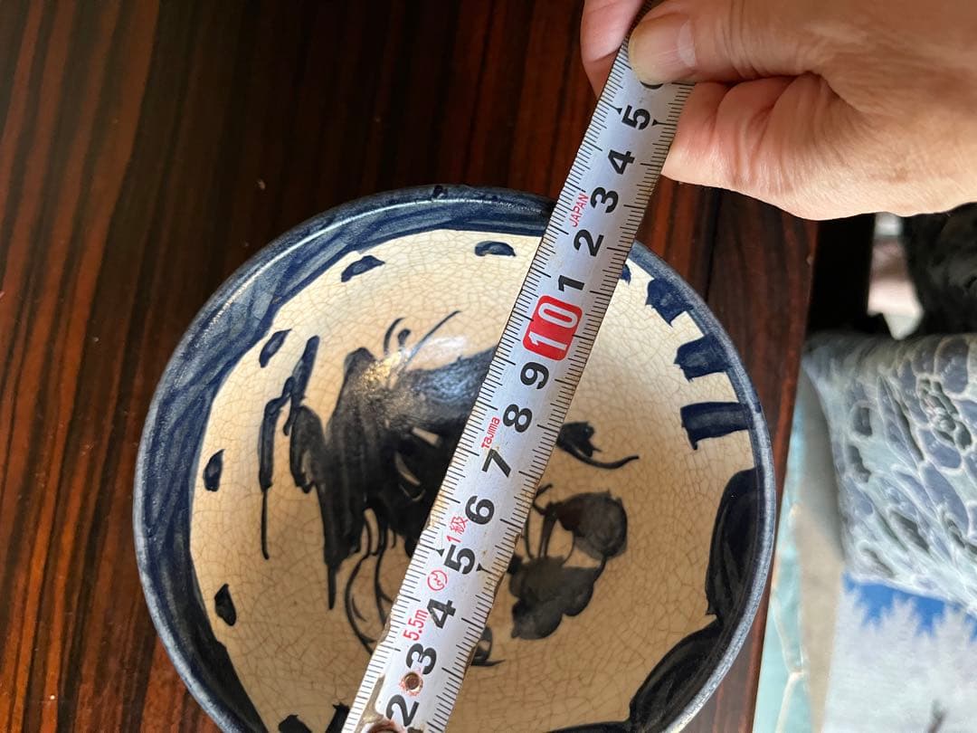 茶道具　抹茶茶京焼 青絵茶碗 抹茶碗 青木木米　青木聾米造 茶道具