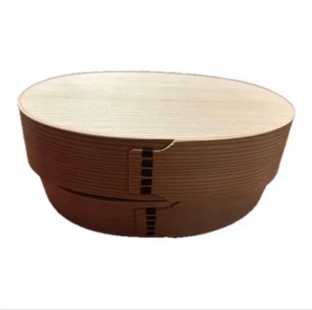 博多曲物 玉樹（たまき） 弁当箱 だえん・中サイズ（巾着袋付き）